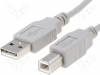 CAB-USBAB/1 Кабель; USB 2.0; вилка USB A, вилка USB B; 1м; серый