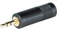 RND 205-00616 Stereo Audio Adapter 3.5 mm Plug - 6.3 mm Socket