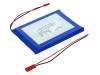 2XL4280113 Re-battery: Li-Po; 3.7V; 8000mAh; Leads: cables; 8.4x80x113mm