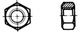 M6MS M8 / CLL629 MUTTER A4 Nut with M-thread M8