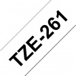 TZE-261 Этикеточная лента 36 mm черный на белом