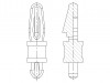 8G811V40931 Дистанц PCB; полиамид 66; Дл: 9,5мм; защелка / защелка; UL94V-2