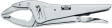 501A Chrome-plated slip-joint gripping pliers 250 mm
