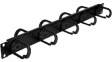 SY507-D 19"cable manager 1 HE 5 front eyelets, 4 rear eyelets