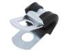 LKD1500 Хомуты; Oпетли: 3,2?4,8мм; W: 13мм; сталь; Материал корпуса: EPDM
