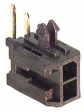 43045-0200 Male connector dual row 90deg. 2p