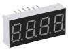 LFD036AUE-101C, Дисплей: LED; 7-сегментный; 9,14мм; красный; 6,8мкд; катод; II.зн:4, WENRUN