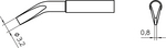 XNT MX, Soldering Tip Chisel, bent 30° 3.2 mm, Weller