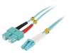 FP3LS05 Разъем: световодный; patchcord; LC, SC; на защелки; Кат: OM3; "папа"
