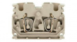 1704500000 Terminal Block, Tension Clamp, 2 Poles, 24A, 2.5mm2, Dark Beige