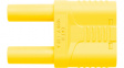 SKURZ6100/19-4 IG 2MB NI/GE Safety Plug diam. 4 mm yellow CAT II N/