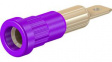 23.1013-26 Press-in Socket 4mm Violet 25A 60V Gold-Plated