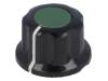 G19-GN, Ручка; с юбкой; бакелит; Диам.оси:6,35мм; O16,5x11мм; винтом, SR PASSIVES