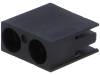 FIX-LED-306 Корпус LED; 3мм; полиамид; угловой; черный; UL94V-2; Кол-во диод:2