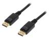 CV0033, Кабель; вилка DisplayPort, с обеих сторон; 10м; черный, LOGILINK