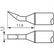 STTC-099 Soldering tip Chisel, bent, length 11.9 mm 1.5 mm