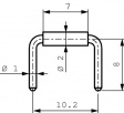 LB 04 G Jumper Link, 10.16mm Gold-Plated Copper