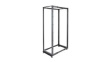 4POSTRACK42 4-Post Rack with Adjustable Depth, 42U, Steel, 600kg, Black