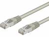68618 Patch cord; F/UTP; 5e; многопров; CCA; ПВХ; серый; 0,25м