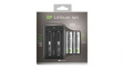 205002 1-Slot USB Charger with 2 Li-Ion Batteries 3.35Ah