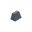 KNOB CS 7A BLACK Slider knob black 4x1,2 mm