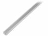 OF-PROFREGULOR, Профиль для LED модулей; прозрачная; накладной; L:1м; алюминий, OPTOFLASH