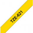 TZE-621 Этикеточная лента 9 mm черный на желтом