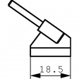 WTA-5 [2 шт] Tweezer Soldering Tip Pair 18.5 mm