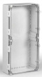 WPCP306013T Cubo W 300 x 600 x 132, с петлями и замками, прозрачная крышка, PC, IP66