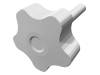 VCT.50 P-M12X50-C4 Ручка зажимная; Диам:50мм; M12; 50мм; технополимер (PP); H:32мм