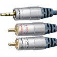 HC90-300 Audio cable stereo jack - cinch 3 m