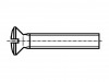 1122193 Винт; M8x25; DIN: 964A; Головка: потайная; прямой; сталь; цинк; 2мм