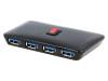 95347 Hub USB; USB 1.1,USB 2.0,USB 3.0; черный; Кол-во портов:4; 0,4м