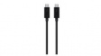 F2CD084BT0.8MBK Cable Thunderbolt 3 Plug - USB-C Plug 800mm Black