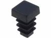 FIX-ST-10X10BK Заглушка; Мат-л: ПВД; H:15,5мм; L:10мм; Выс:1,5?2мм; для профилей