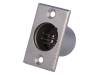 XLR-7W-C Гнездо; XLR; "папа"; PIN:7; пайка; Корп: стандарт XLR; Oотв:19мм