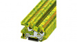 3213964 PTI 4-PE terminal block push-in, 0.2...6 mm2 green-yellow