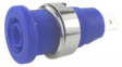 FCR73575L Panel Mount Socket, \x1a4mm, Blue, 24A, 1kV, Nickel-Plated