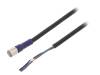 XS3F-LM8PVC3S5M Кабель датчика M08 прямой 3 pin PVC, длина 5 м