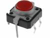 TACT-24N-F-IR Микропереключатель; 1; SPST-NO; 0,05A/12ВDC; THT; LED; красный