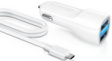 POWERCOMBO GO PLUS 10 W dual USB car adapter with micro USB cable