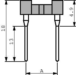 123-83-308-41-001, IC socket, wire-wrap, DIL 8, Preci-Dip