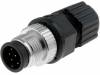 M12A-08BMMA-SL8001, Вилка; М12; PIN:8; "папа"; код A-DeviceNet / CANopen; на провод, Amphenol