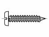 B2.2X9.5/BN941 Винт; 2,2x9,5; Головка: цилиндрическая; прямой; сталь; цинк; BN:941