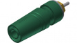 SAB 2630 S1,9 Au green Laboratory socket diam. 4 mm Green CAT II 43 mm