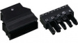770-105 Distribution connector 5p, 0.5...4 mm2 black