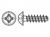 2001667 Винт; для термопластов; 4x18; Головка: сферическая; Phillips; цинк