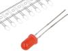 OSNR5134A-T LED; 5мм; красный; 20мкд; 30°; Поверхность: выпуклая; Шаг:2,54мм