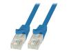 CP2046U Patch cord; U/UTP; 6; многопров; CCA; ПВХ; синий; 1,5м