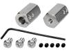 HEX WHEEL ADAPTER, Крепление колеса; Диам.вала:6мм; Ось: гладкая; Разм: O12мм, POLOLU